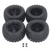4pcs 12mm Hex 1/10 RC Truck Wheels and Tires for Axial for Hsp for Redcat for Hpi Universal 10 Hole Wheel Hub RC Wheel Tires view 1