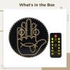 byepica Led Hand Gesture Car Light, Remote-Controlled Emoticon Lamp, Yellow Light On Black, Easy Installation, Fun and Safe Driving view 3