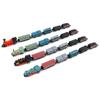 4 Sets Mini Trains Toy, Pull Back Steam Trains Model Set, Assorted Styles with Alloy Engine and Plastic Body, Easy to Assemble and Separate, Travel - Friendly Size for Kids Above 3 view 3