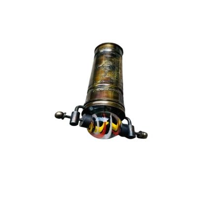 Brass Kaleidoscope with Marble Eyepiece, GILBRT & SONS 5 Inch