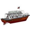 1:40 Scale Pilot HK Boat RC Simulation Assembly Model Kit, Unpainted White Base, 352mm(13.86in) Length, with Brass Shaft/Rudder System & Acrylic Windows view 1