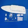 1:40 Scale Pilot HK Boat RC Simulation Assembly Model Kit, Unpainted White Base, 352mm(13.86in) Length, with Brass Shaft/Rudder System & Acrylic Windows view 3