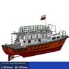 1:40 Scale Pilot HK Boat RC Simulation Assembly Model Kit, Unpainted White Base, 352mm(13.86in) Length, with Brass Shaft/Rudder System & Acrylic Windows view 4