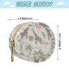 Giraffe Flamingo Tropical Green Print Pacifier Holder Case with Metal Clip Portable Pacifier Cover Pouch Bag for Baby view 3