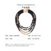 Bohemian Multi-Layered Handmade Bead Retro Necklace For Women,black,65.5+7cm view 3