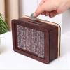 2026 New Cash Vault Wooden Savings Box,10000 Savings Challenge Box,Wooden Cash Vault Money Saving Boxes with Money Target and Numbers (3000) view 2