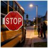18Stop Sign for School Bus, Led Blinking Street Traffic Warning Signs, Engineer Grade Reflective Film, High Visibility,Dc 12v/24v, 1/2/4 Pcs, for Bus Lane, School Buses 4Pcs- view 1