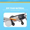 ConGamefun 1/16 Scale Remote Control Airplane, 2.4G 4CH EPP Fixed-Wing Realistic RC Aircraft Model with Barometric Altitude Hold, Three Flight Modes, 6-Axis Gyro, RC Plane for Beginners (RTF/White) view 3