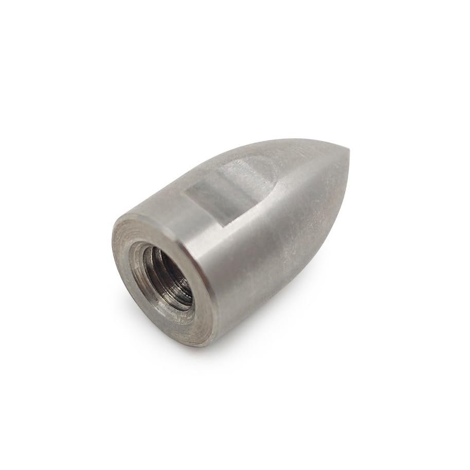 M4.76 Threaded Nose Cone Spinner, Left-CCW/Right-CW, Multiple for RC Boat Hard Shaft(M4.76-D10mm-RIGHT)