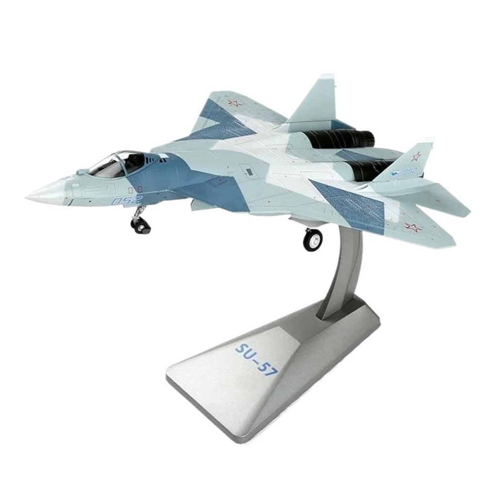 Flying Airplane Model 1/72 Scale AF1 Russian Air Force SU-57 SU57 Stealth Fighter T50 T-50 Alloy Diecast Simulation Aircraft Model Toy Aviation Airbus