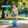 Balance Jumping Ball,Balance Jumping Ball for Kids & Adults,Jump Balls With Handle, Indoor & Outdoor Fun, Perfect for Balances, Coordination, And Fitness (Blue) view 3