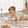 5PCS/Set Wooden Baby Rattle 5 Funny Styles Baby Rattle Early Educational Natural Wooden Easy to Clean Toys for Infant Newborn view 3