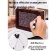 2026 New Cash Vault Wooden Savings Box,10000 Savings Challenge Box,Wooden Cash Vault Money Saving Boxes with Money Target and Numbers (5000) view 4