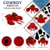 DolliBu Elegant Red Lobster Stuffed Animal Cowboy Plush - Western-Themed LobsterPlush with Cute Cowboy Costume Hat - 13 Inches view 3