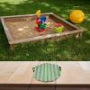 210D Oxford Sandbox Cover with Elastic Rope and Handles Large Waterproof Sandpit Protector Outdoor Play Area Green Pink Blue Purple(Green 210D) view 2