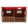 Farm Scene Model Simulation Mini Farmhouse Toy Set Children Farm Accessories Plastic Safe Farmhouse Stable Playhouse Learning Educational Gift for Kids Christmas view 2