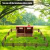 Farm Scene Model Simulation Mini Farmhouse Toy Set Children Farm Accessories Plastic Safe Farmhouse Stable Playhouse Learning Educational Gift for Kids Christmas view 4