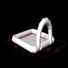 16.5x16.5 FT Inflatable Bumper Car Venue Inflatable Race Track Pipe for Kids Bumper Cars (White, Included Bottom) view 2