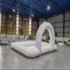 16.5x16.5 FT Inflatable Bumper Car Venue Inflatable Race Track Pipe for Kids Bumper Cars (White, Included Bottom) view 3