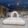 16.5x16.5 FT Inflatable Bumper Car Venue Inflatable Race Track Pipe for Kids Bumper Cars (White, Included Bottom) view 4