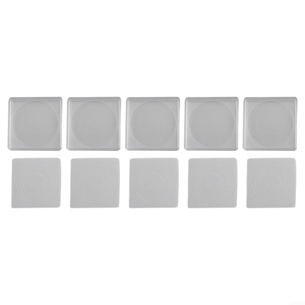 20pcs Square Coin Storage Capsule Case Set - Thickened Plastic Collectible Coin Container with Adjustable Foam Liner, Scratch Resistant, 48x48x7mm for 16-40mm (17/22/27/32/37mm)