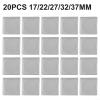 20pcs Square Coin Storage Capsule Case Set - Thickened Plastic Collectible Coin Container with Adjustable Foam Liner, Scratch Resistant, 48x48x7mm for 16-40mm (17/22/27/32/37mm) view 3