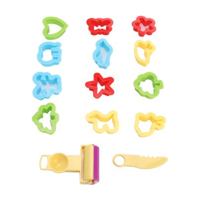 Alomejor Modeling Clay, 10PCS Animal ABS Plastic Clay Tools Cutters Set for Kids DIY Educational Creative Play at Home School