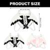 2000s Heart Plush Bag for Teens Girl Subcultures Anime Bowknot Shoulder Theme Party Costume Accessories Travel Cosplay Backpa view 3