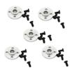 5pcs Metal Servo Arm 25T Round Type Disc Horns Compatible with MG995 MG996R Futaba ACE Robot(10 Pieces) view 1