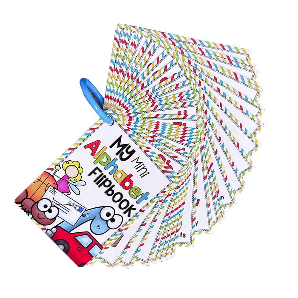 156Pcs English Letter Phonics Flashcards with Pictures Words for Learning Sounds Early Education Word Card Cards for Kindergarten Activities