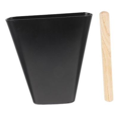 6 Inch Metal Cowbell with Wooden Stick Percussion Cow Bells Noise Maker for Kids Musical Instrument Accessories for Drum Set and Early Education