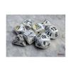 Marble Calcite/blue Polyhedral 7-Dice Set (with bonus die) view 1