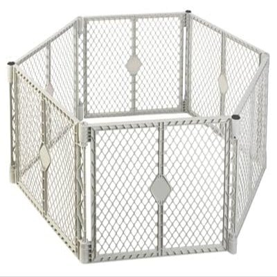 8666 Grey 6 Panel Play Gate