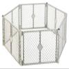 8666 Grey 6 Panel Play Gate view 1