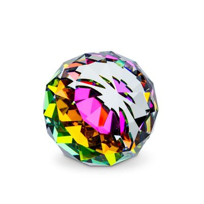 1.5 in. Crystal Prism Decoration Ball, Clear Prism - Large