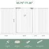 41" Tall Wide Dog Gate for Doorways, 65.7"-71.2" Extra Tall Pet Gates view 3
