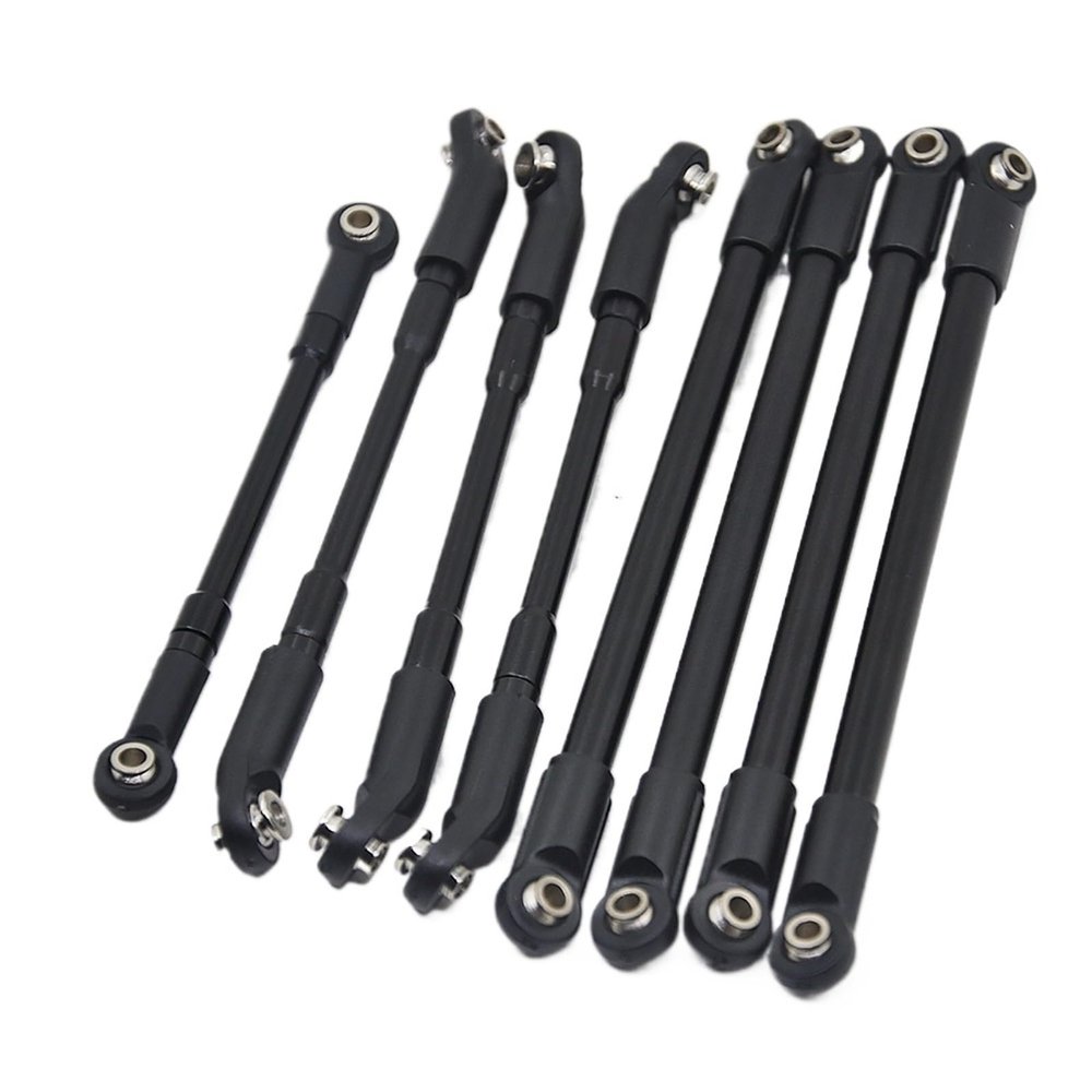 8PCS Aluminum Alloy Upper Lower Link Rod Kit for RC Crawler Car D90 Parts confident