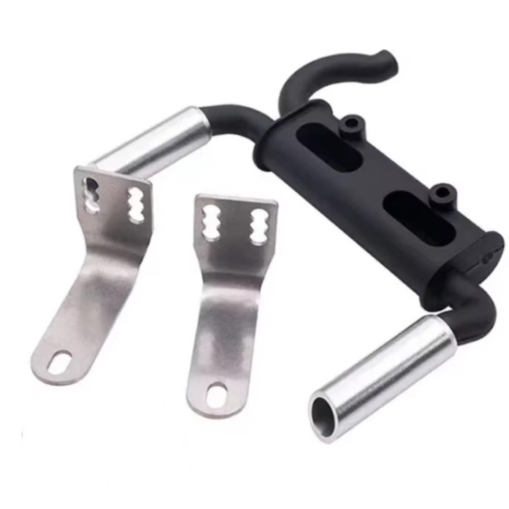 Rc Repairs Spare For Axial For Scx10 90046 For Trx4 1/10 For Rock Crawler Metal EXhause Exhaust Pipe Tailpipe Decoration Parts RC Car