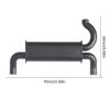 Rc Repairs Spare For Axial For Scx10 90046 For Trx4 1/10 For Rock Crawler Metal EXhause Exhaust Pipe Tailpipe Decoration Parts RC Car view 3