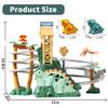 YOULEBITOYS Dinosaur Climbing Stairs Toy - Electric Dino Roller Coaster Toy Track with LED Lights & Music, Automatic Chasing Race Game Playset, Birthday Dinosaur Gifts for Kids Boys Girls Ages 3+ view 2