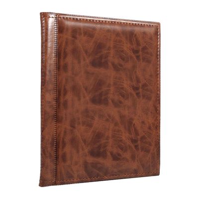 Album Collection Book Collecting Holder 250 Pockets 10 Pages Durable Portable Organizer for Collectors Black Brown Red Optional (Brown)