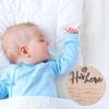 Baby Announcement Sign, 5.9 Inch Wooden Hello World Newborn Signs, Birth Announcement Sign, Gender Reveal Signs, He's here Decoration, Welcome Newborn Arrival To World (He's,Blue-B) view 4