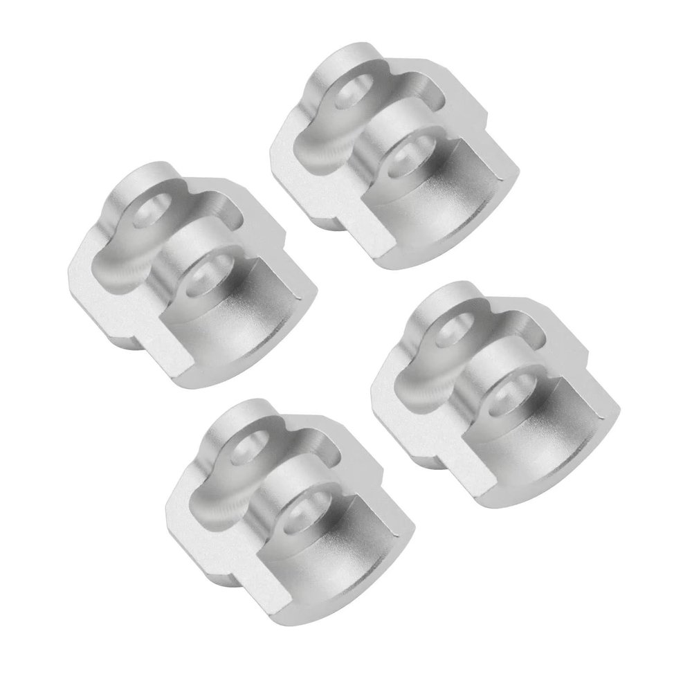 For Arrma 1/7 1/8 RC Car Upgrade Parts Accessories 4pcs Metal Shock Cap Protector Absorber Protection Cover AR330492 RC Jouets Parts(Silver)