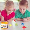 Jcasbdn Jumping Frog Toy 12PCS Leap Flip Frog Game with Bucket Plastic Jumping Frogs Colorful Funny Crazy for Boys Girls view 4