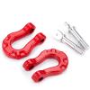 RC Repairs Models For Axial For SCX10 For TRX-4 1/10 2Pcs Metal Bumper Trailer Hooks Tow Shackles RC Crawler Car Upgrade Parts Accessories view 1