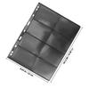 TOBBOMEY 10-sheet Pvc Double-sided Stamp Album Loose-leaf Storage Pockets for Stamp Collectors and Coin Holders Suitable for Collection and Organization view 2