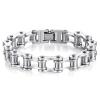 AZHOUQIBD Bicycle Chain Bracelet/Motorcycle Chain Bracelet (Set of 2) view 2