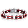 AZHOUQIBD Bicycle Chain Bracelet/Motorcycle Chain Bracelet (Set of 2) view 3