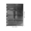 Wakauto 10 Sheets Pvc Double-sided Stamp Collection Album Pages with Eight-grid Layout for Stamp Collectors Loose-leaf Holder Insert Suitable for Coin and Storage view 3