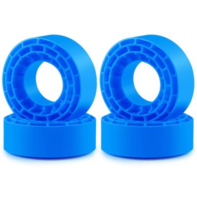 4Pcs Silicone Rubber Insert Foam 60x23mm Fits 1.3" Wheel Tires for 1/18 for TRX4M RC Crawler Car Parts confident(Blue)